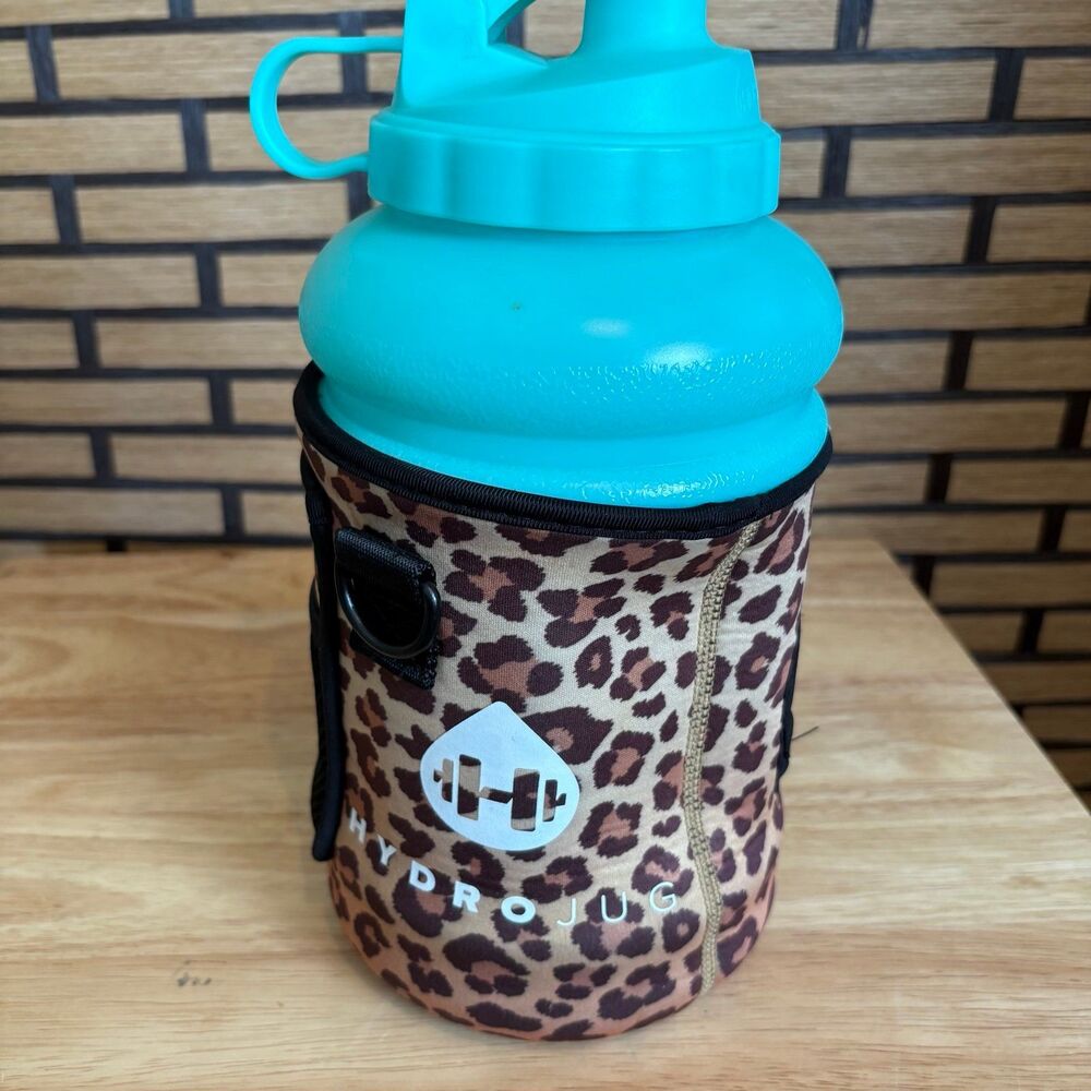 HydroJug Blue And Leopard‎ 73 Ounce Water Jug